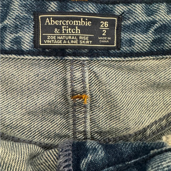 Abercrombie & Fitch Zoe Natural Rise Vintage A-Line Skirt - Picture 2 of 3